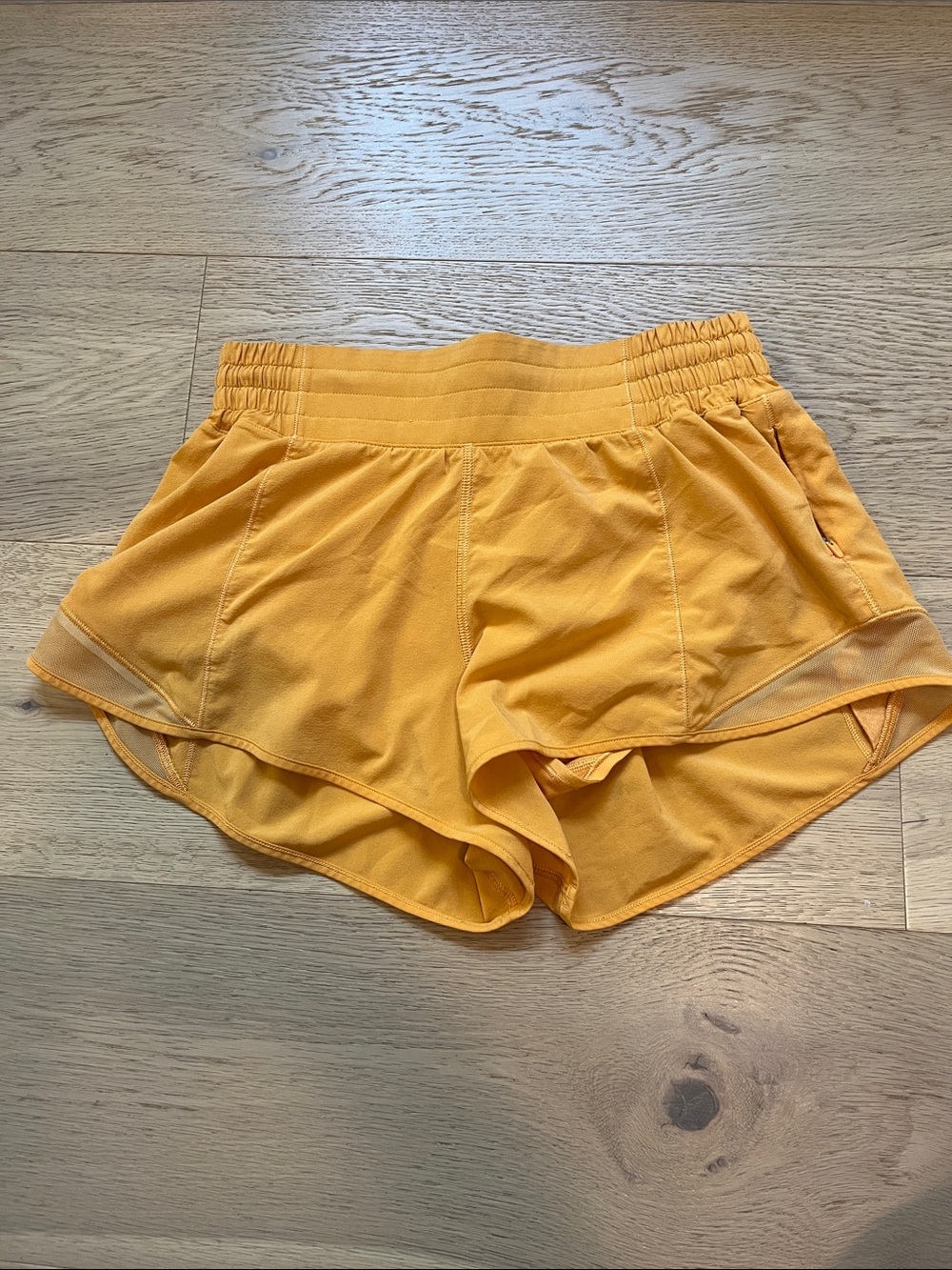 lululemon athletica Orange Hotty Hots Athletic Running Shorts